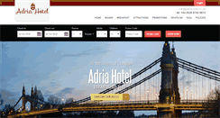 Desktop Screenshot of adria-hotel.co.uk