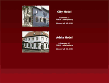 Tablet Screenshot of adria-hotel.de